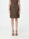 Saint Laurent Skirt  Woman Color Cocoa In Neutral