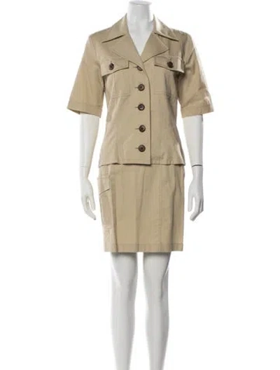 Pre-owned Saint Laurent Skirt Set In Neutrals