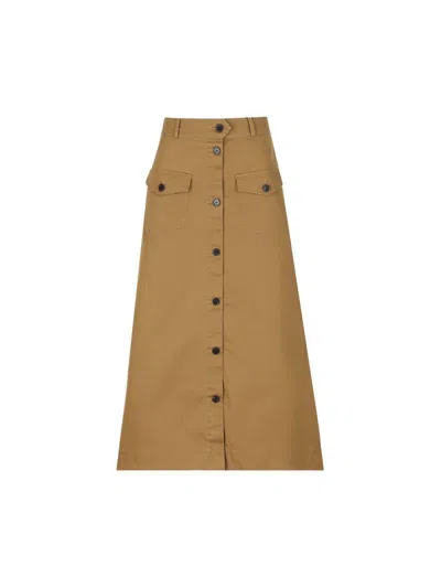 Saint Laurent Skirts In Brown