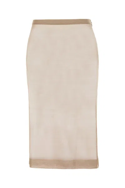 Saint Laurent Skirts In Beige