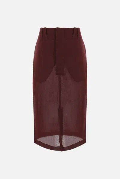 Saint Laurent Skirts In Brown