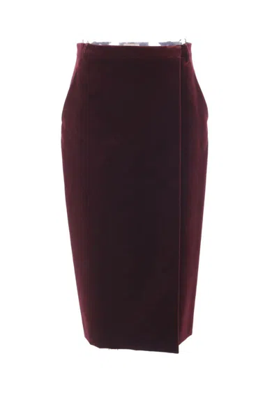 Saint Laurent Skirts In Burgundy