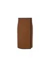 Saint Laurent Midi Skirt In Camel Vintage