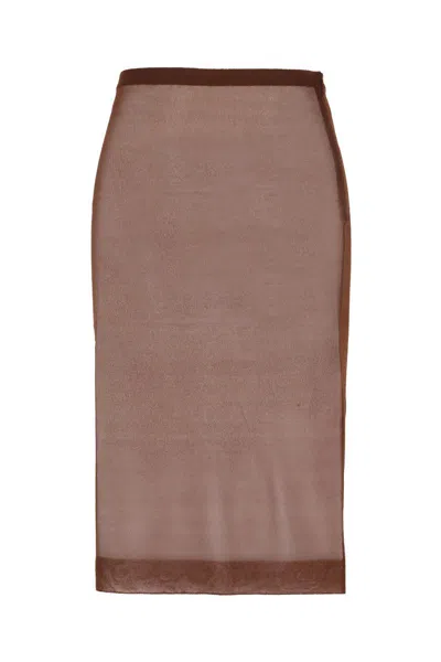 Saint Laurent Skirts In Brown