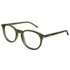 Saint Laurent Sl 106-014 Green-green-transparent In Green-green-transparent