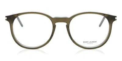 Saint Laurent Sl 106 Men's Glasses, Green, Size 50 In Gray