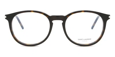 Saint Laurent Sl 106 Men's Glasses, Tortoiseshell, Size 50 In Black