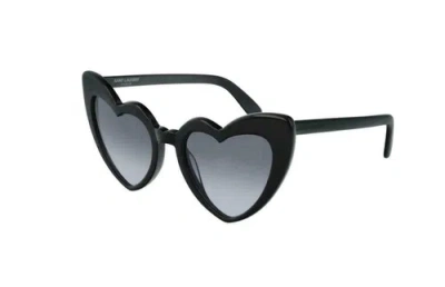 Pre-owned Saint Laurent Sl 181 Loulou 008 Black Sunglasses In Gray