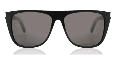 Saint Laurent Sl 1/f Asian Fit 001 Men's Sunglasses Black Size 58