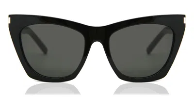 Saint Laurent Sl 214 Kate 001 Women's Sunglasses Black Size 55