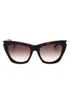 Saint Laurent Sl 214 Kate Cat-eye Sunglasses In 褐色