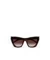 Saint Laurent Sl 214 Kate Cat-eye Sunglasses In Black