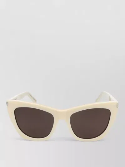 Saint Laurent Sl 214 Kate Cat Eye Thick Frame In Brown