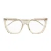 Saint Laurent Sl 214 Kate Thin Opt Linea Corner Angle 004 Beige Trasparente Glasses