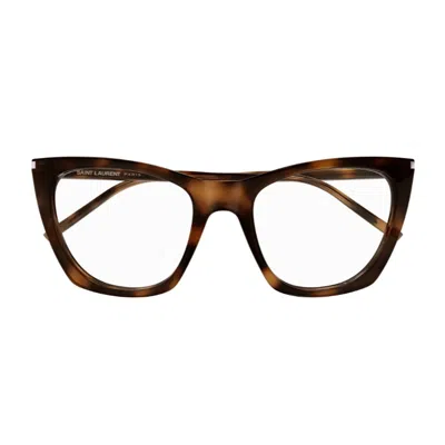 Saint Laurent Sl 214 Kate Thin Eyeglasses In 003