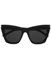Saint Laurent Sl 214 Sunglasses In Black
