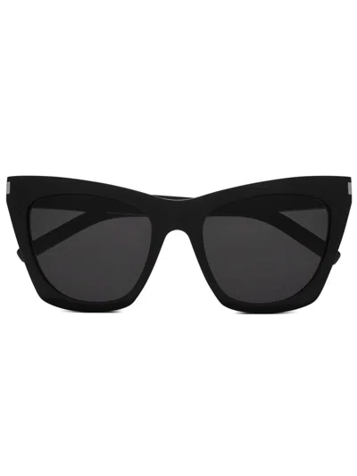 Saint Laurent Sl 214 Sunglasses In Black