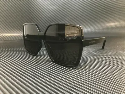 Pre-owned Saint Laurent Sl 232 Betty 001 Square Rectangle Women's 63 Mm Sunglasses