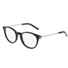 Saint Laurent Sl 25001 Black Silver Transpar In 001 Black Silver Transpar