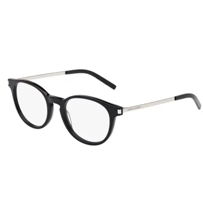 Saint Laurent Sl 25001 Black Silver Transpar