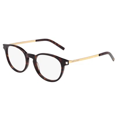Saint Laurent Sl 25003 Havana Gold Transpare In Black