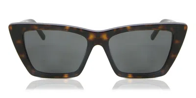 Saint Laurent Sl 276 Mica 002 Women's Sunglasses Tortoiseshell Size 53 In Brown