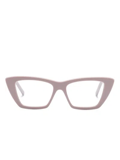 Saint Laurent Sl 276 Mica Cat-eye Glasses In Rosa
