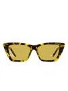 Saint Laurent Sl 276 Mica Cat-eye Tortoiseshell Sunglasses In Black