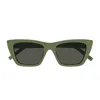 Saint Laurent 53mm Square Sunglasses In Verde