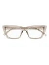 Saint Laurent Sl 276 Mica Opt Eyewear In 005 Beige Beige Transpare