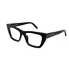 Saint Laurent Sl 276 Mica Opt003-black-black-transparent In Black