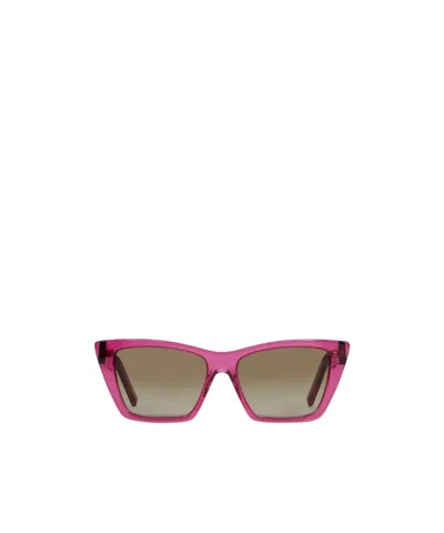 Saint Laurent Sl 276 Mica Square-frame Sunglasses In Green