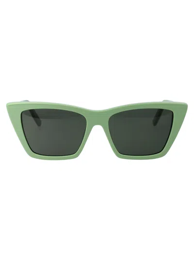 Saint Laurent Sl 276 Mica Sunglasses In Green