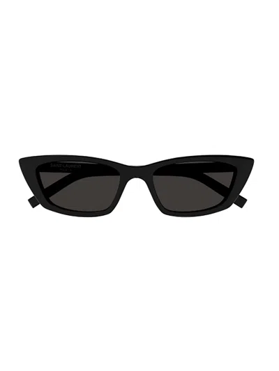 Saint Laurent Sl 277 Sunglasses In 009 Black Black Black