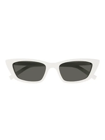 Saint Laurent Sl 277 Sunglasses In White