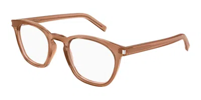 Saint Laurent Sl 28 Opt 015 Occhiali Da Vista Marroni Per Uomo (solo Montatura) In Brown