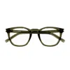 Saint Laurent Sl 28 Opt Linea Corner Angle 003 Green Transparent Glasses In Green