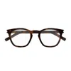 Saint Laurent Sl 28 Opt Linea Corner Angle 002 Havana Glasses In Brown