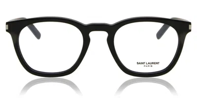 Saint Laurent Sl 28 Opt 001 Occhiali Da Vista Neri Per Uomo (solo Montatura) In Black