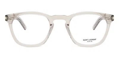 Saint Laurent Sl 28 Opt Men's Glasses, Brown, Size 50 In Sand