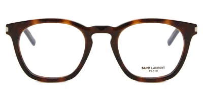 Saint Laurent Sl 28 Opt 002 Occhiali Da Vista Tartarugatishell Per Uomo (solo Montatura) In Brown