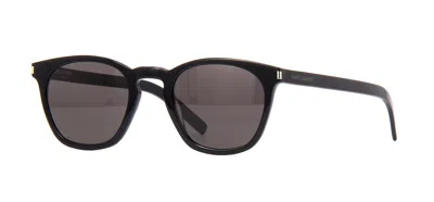 Pre-owned Saint Laurent Sl 28 Slim Black/grey (001) Sunglasses In Gray