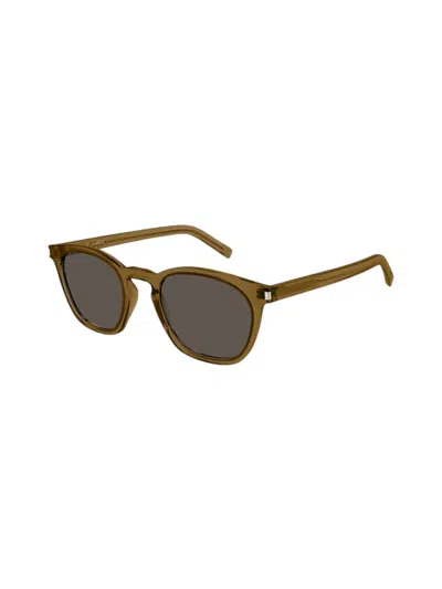 Saint Laurent Sl 28 Sunglasses In Brown