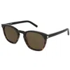 Saint Laurent Aint Laurent Sunglasses Sl 28 In 025 Black-black-brown