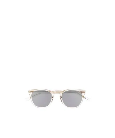 Saint Laurent Sl 281 Slim Rounded Square Sunglasses In Gray