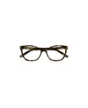 Saint Laurent Sl 282 Slim Cat-eye Frame Glasses In Black
