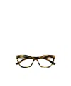 Saint Laurent Sl 282 Slim Cat-eye Frame Glasses In White
