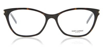 Saint Laurent Sl 287 Slim 002 Women's Glasses Tortoiseshell Size 54 - Free Lenses - Blue Light Block Available In Brown