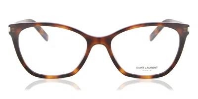 Saint Laurent Sl 287 Slim Women's Glasses, Tortoiseshell, Size 54 In Brown