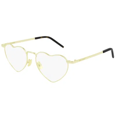 Saint Laurent Sl 301 Loulou Opt003 Gold Gold Transparent